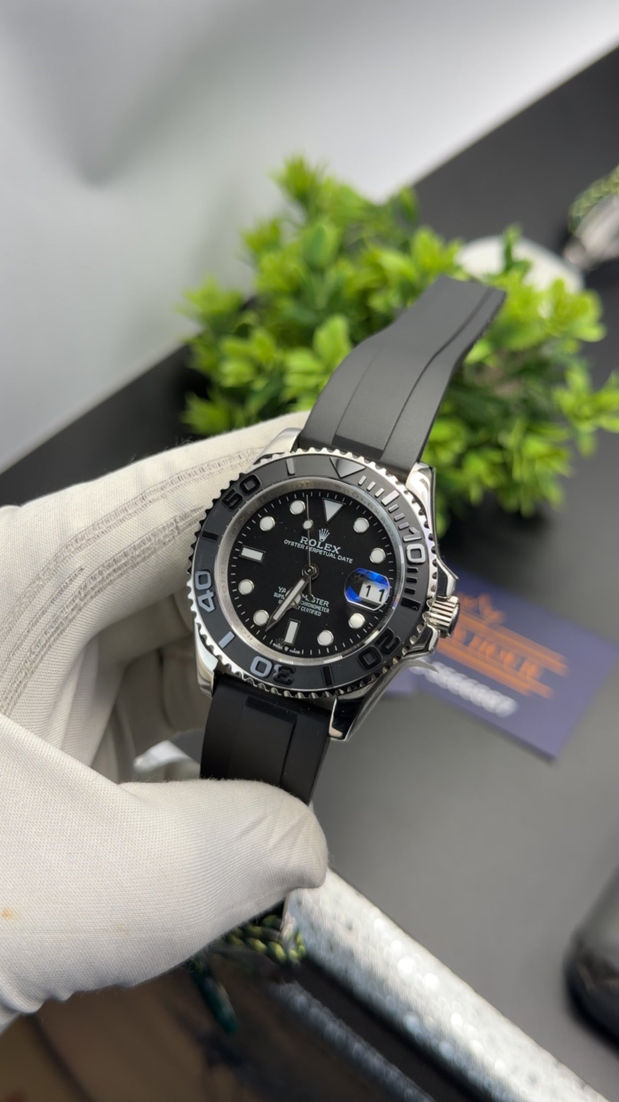 Silver with Black dial🔥