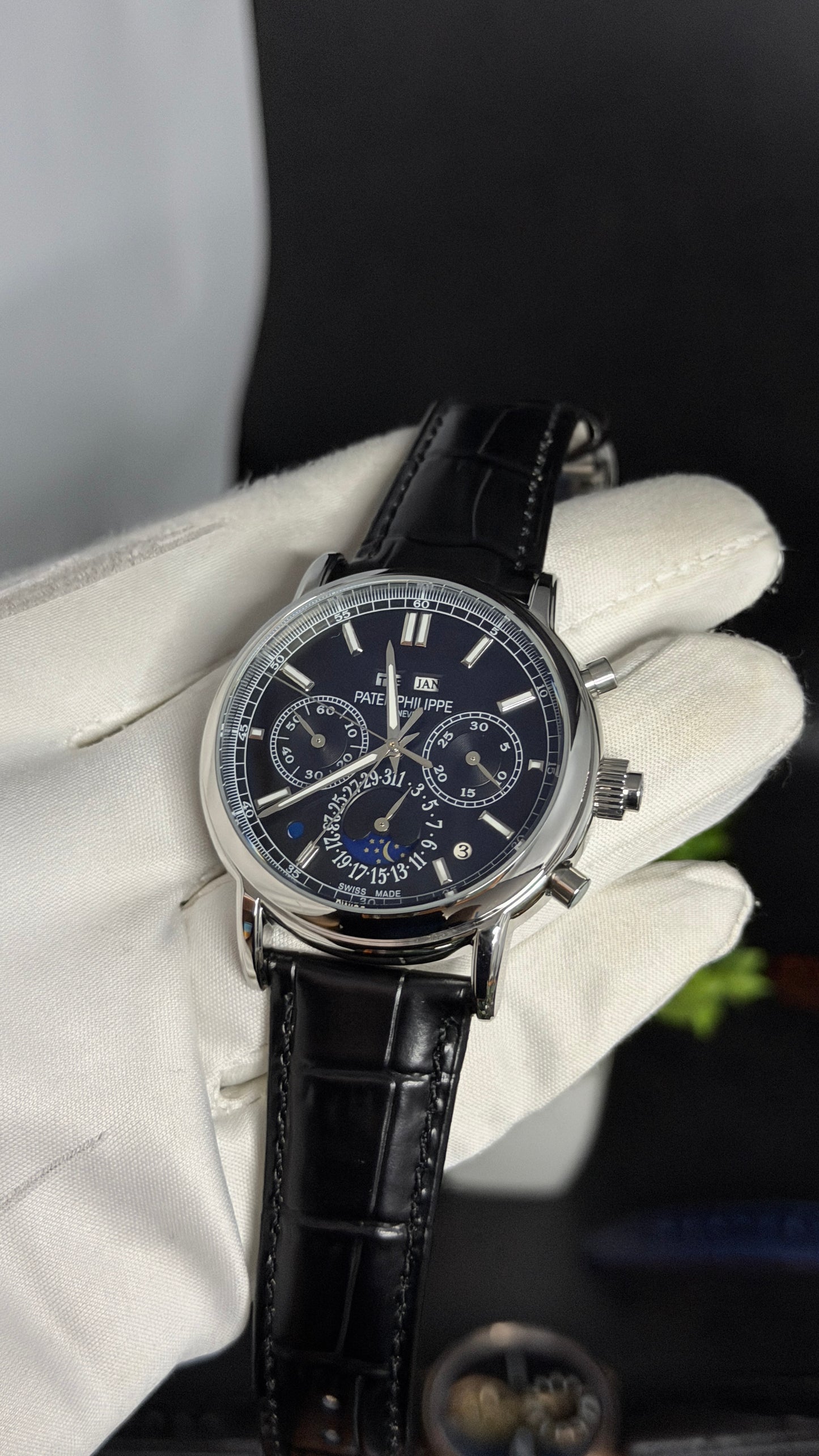 Silver with Black Dial🔥