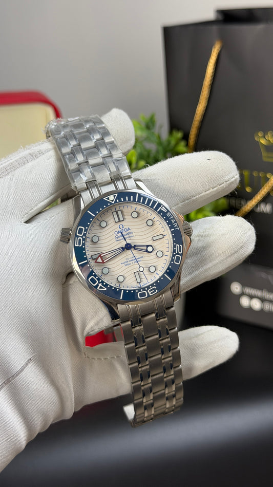 Silver with White Dial.