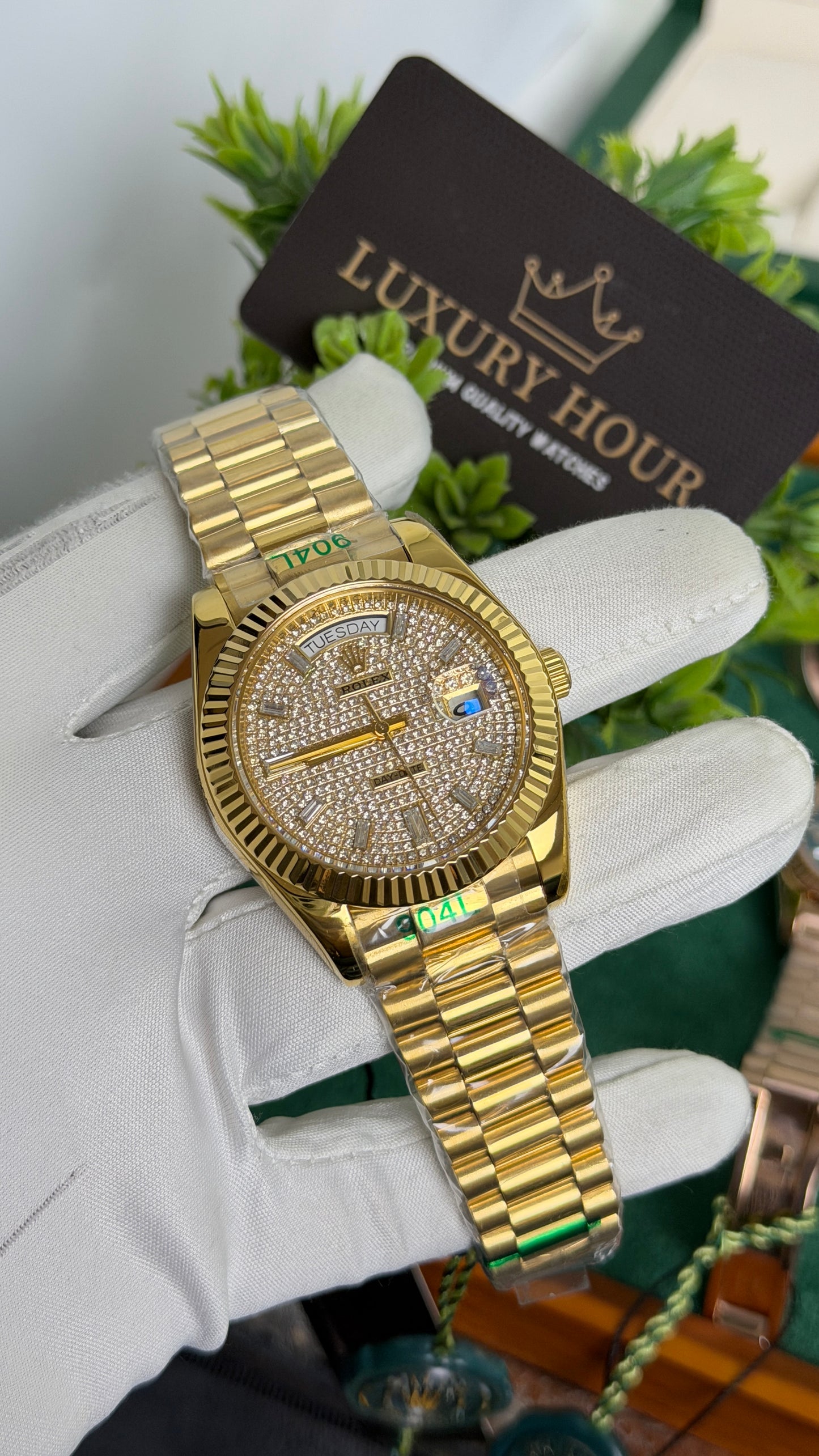 Yellow Gold with Diamond Dial🔥