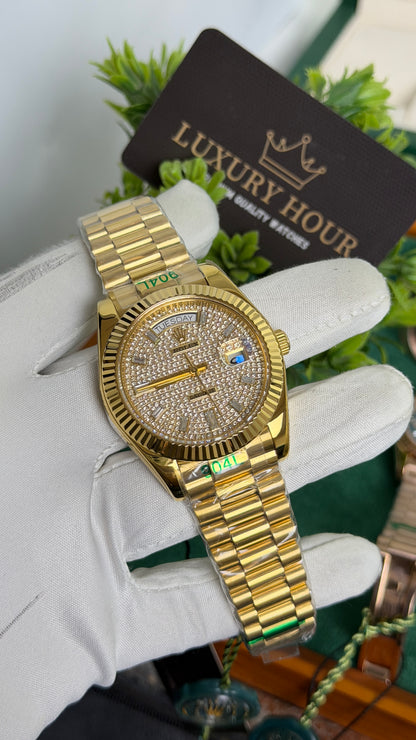 Yellow Gold with Diamond Dial🔥