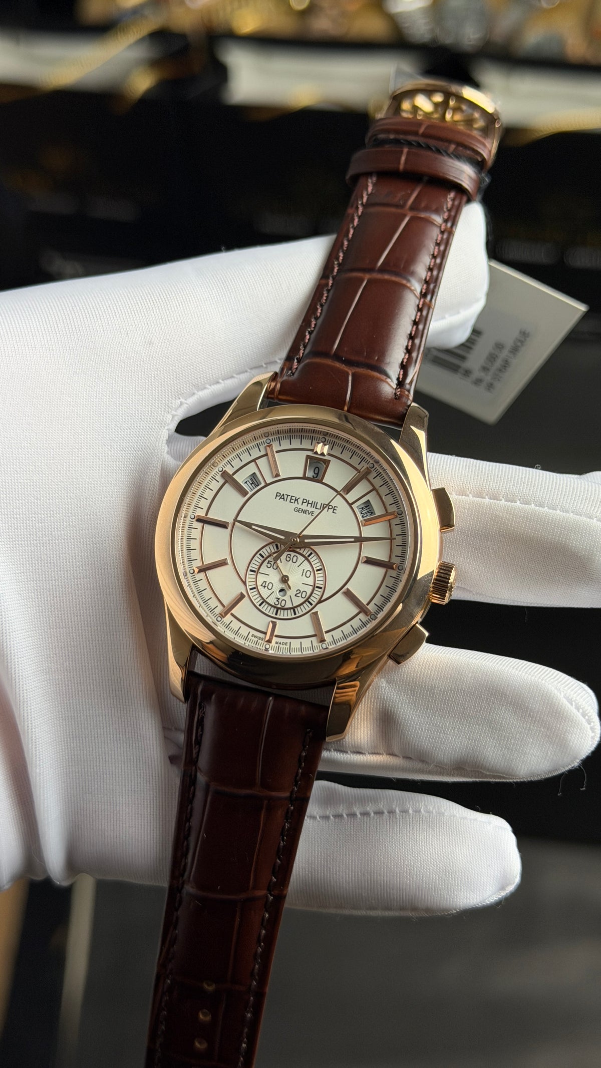 Rose Gold with White Dial.