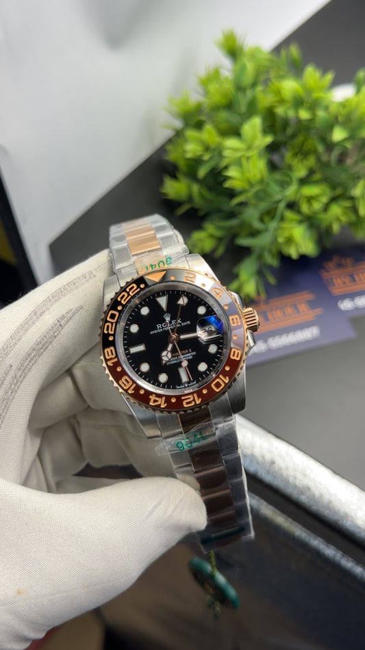 Rose Gold  two tone with Black dial🔥