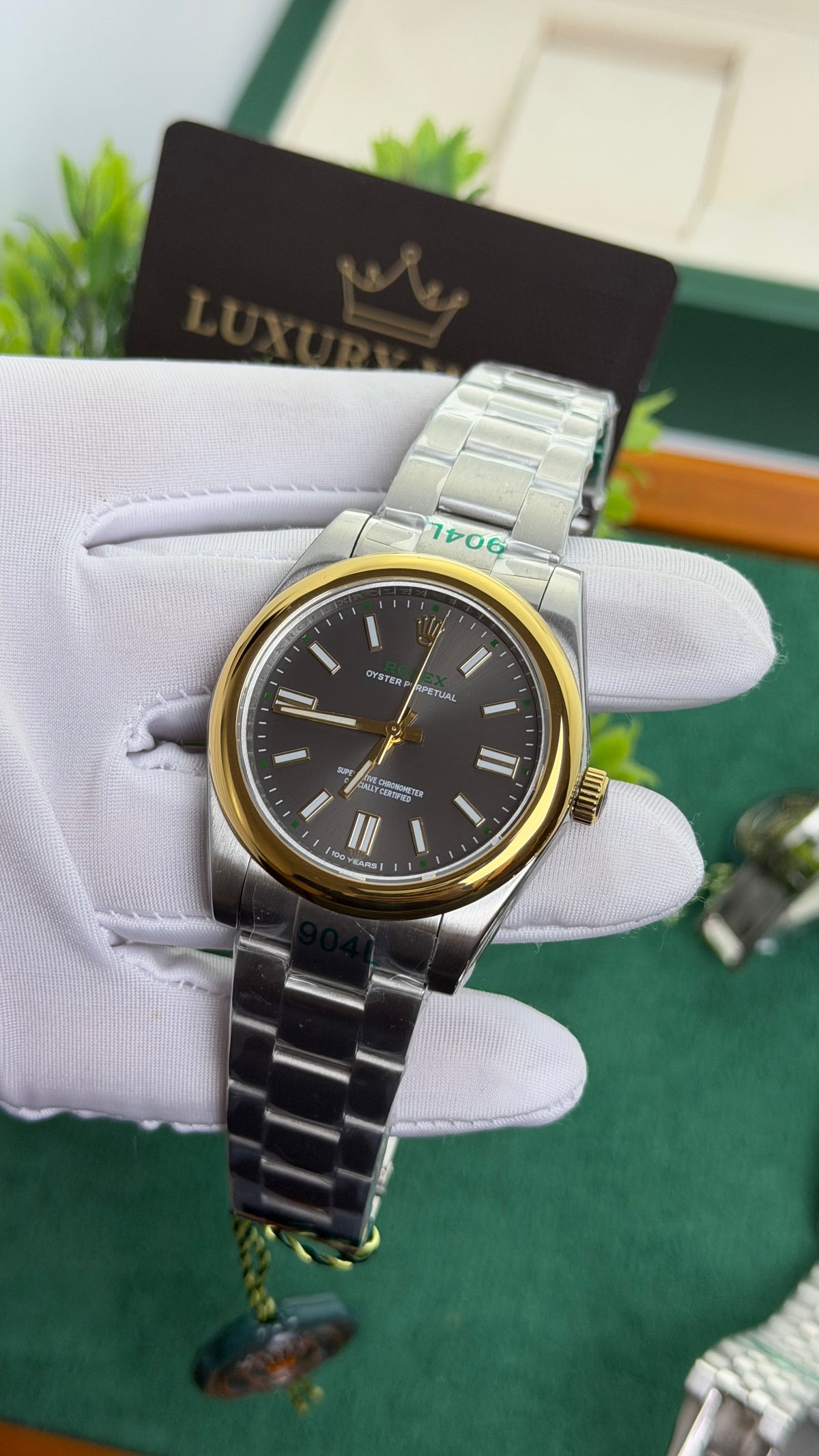 Silver with Grey Dial.