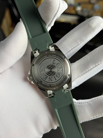 Silver with Black Dial.
