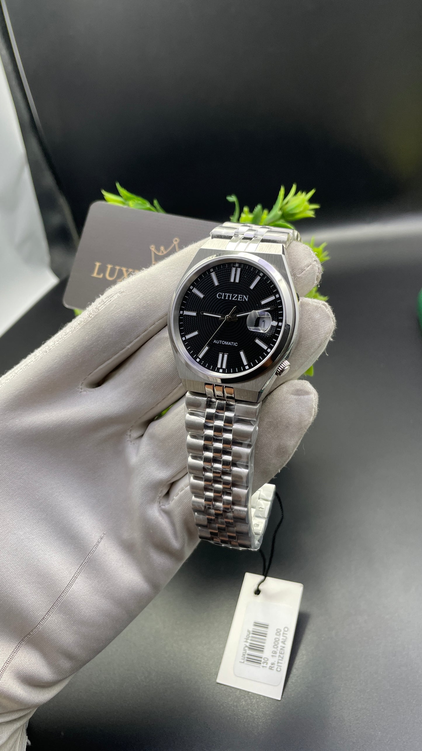 Silver with Black Dial🔥