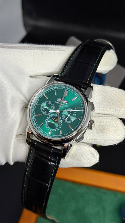 Silver with Green Dial🔥