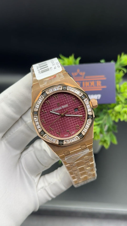 Rose gold with arabic dial