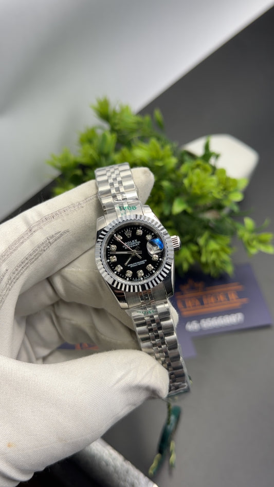 Silver with black dial🔥