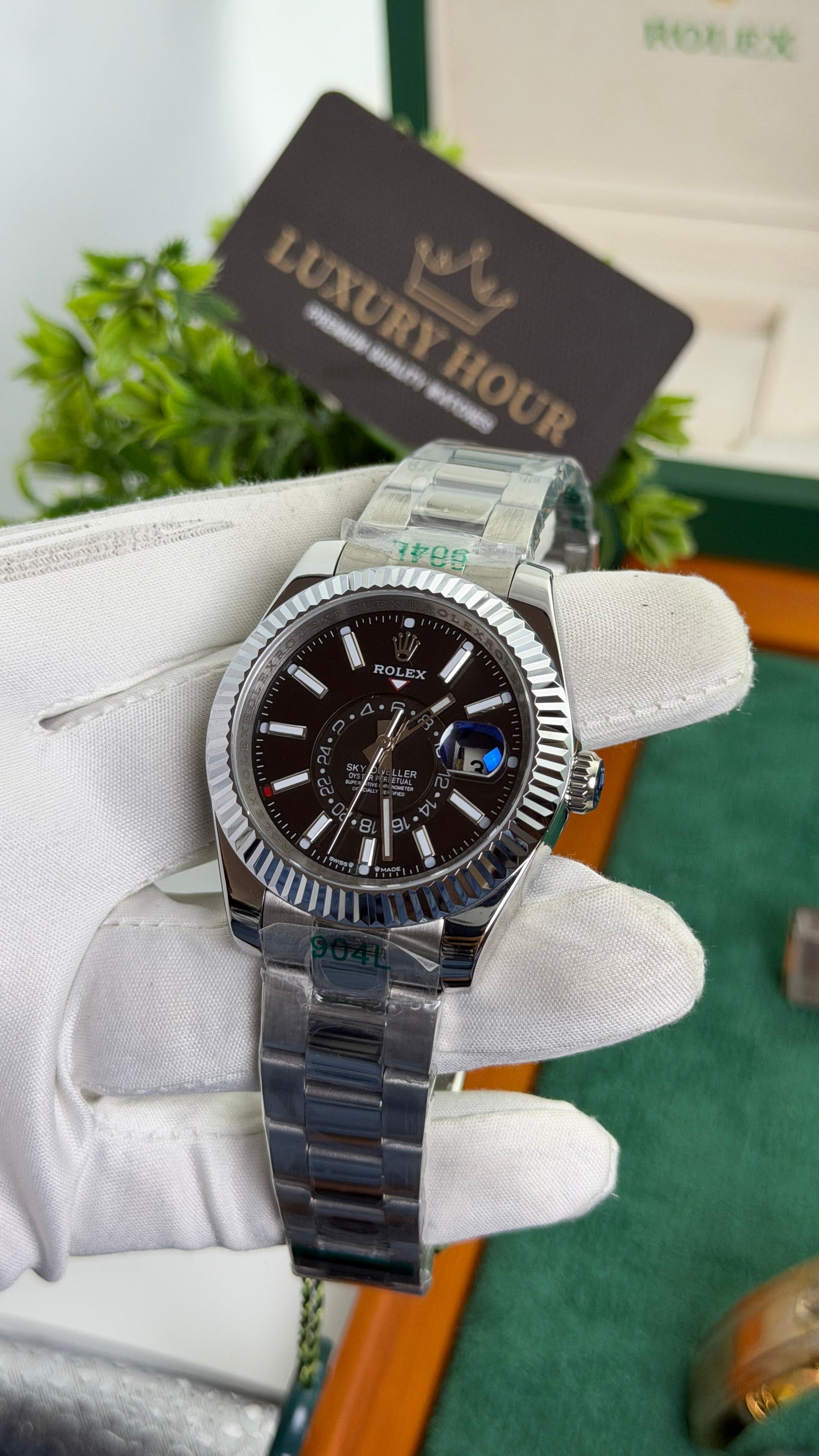 Silver with Black Dial🔥