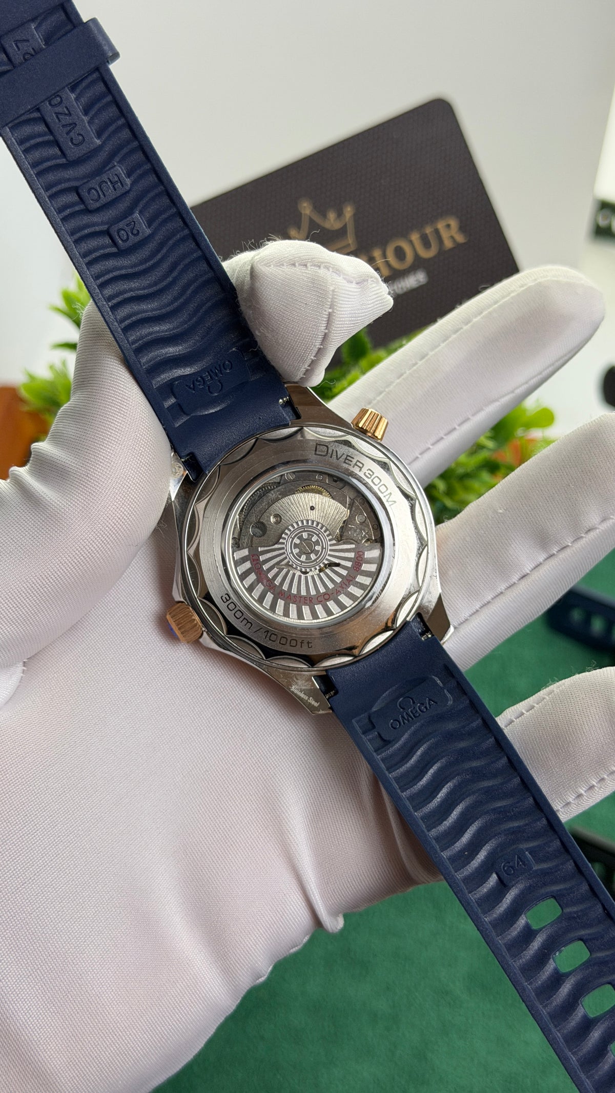 Silver with Blue Dial.