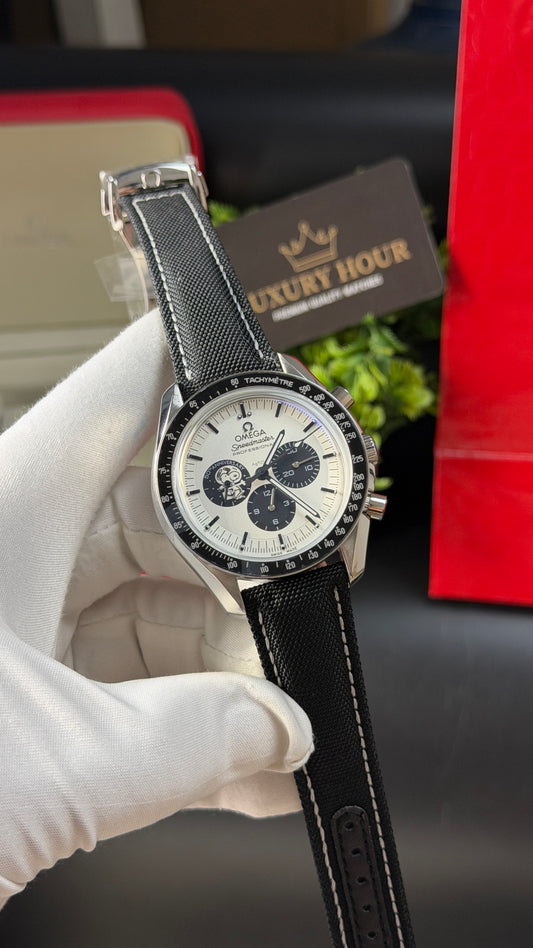 Silver with White Dial.