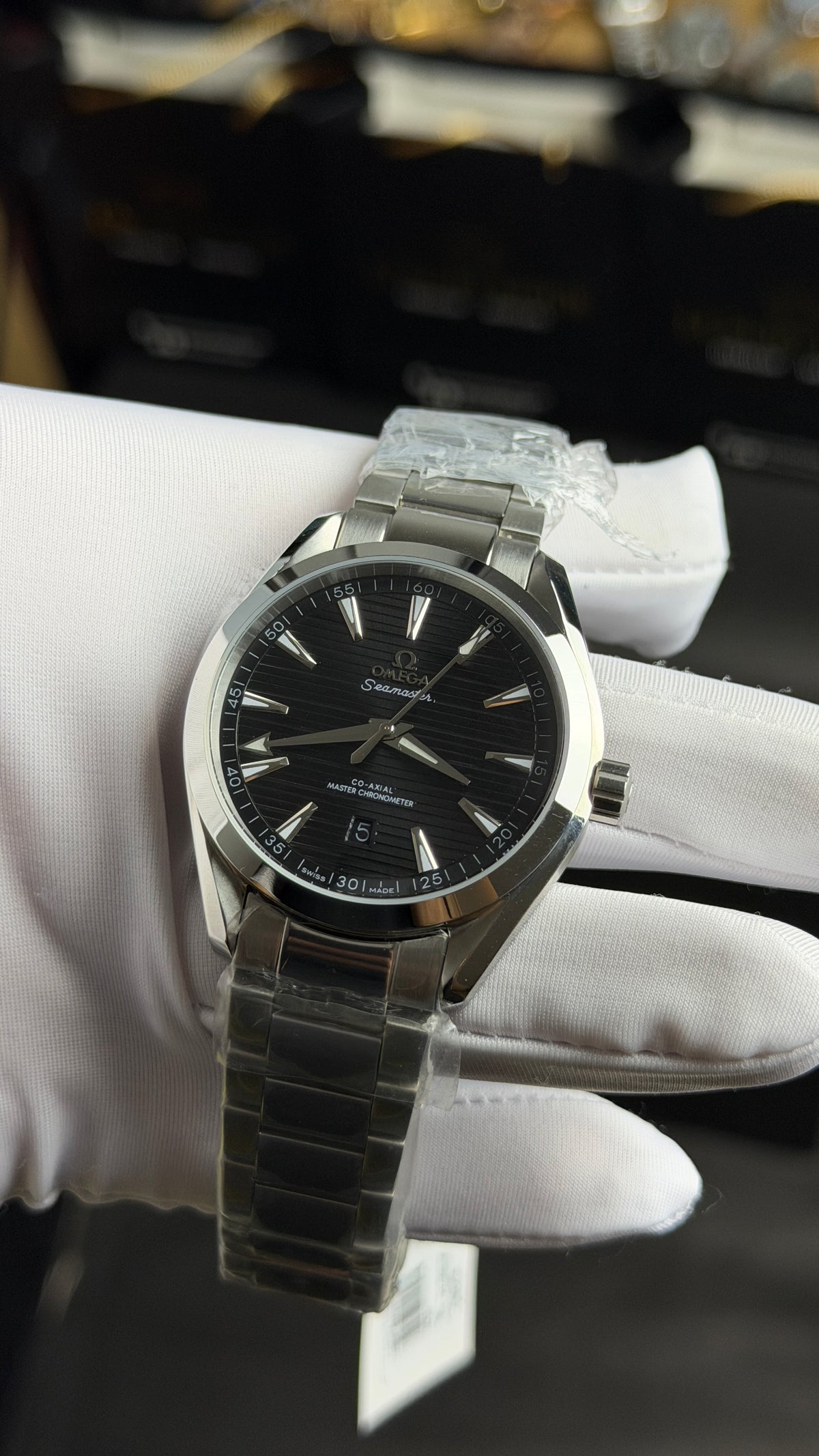 Silver with Black Dial.