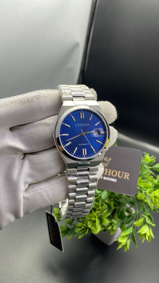 Silver with Blue Dial🔥