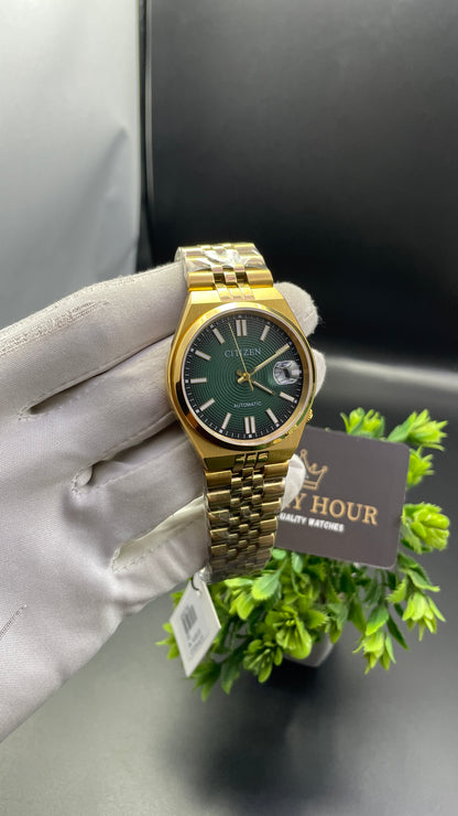 Yellow Gold with Green Dial🔥