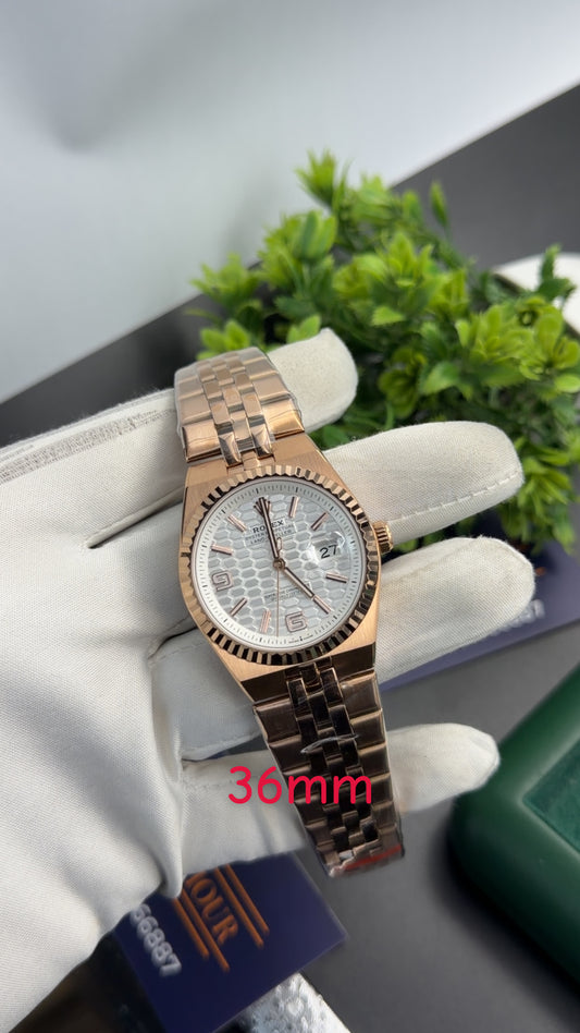 Rose Gold with white dial 🔥