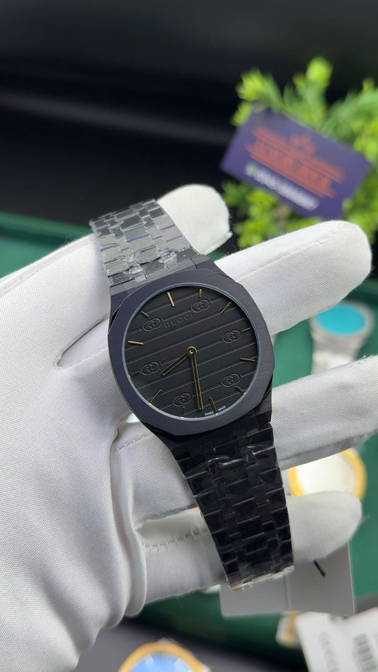 Black with black dial