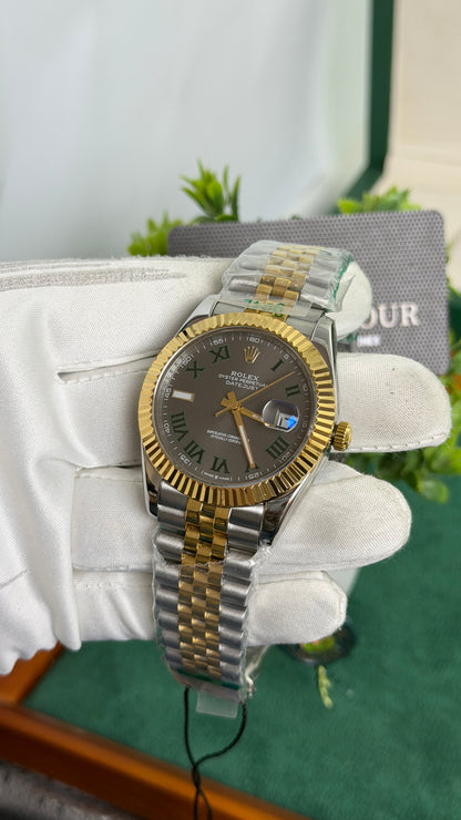 Yellow Gold Two Tone with Grey Dial🔥