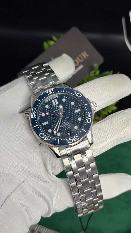 Silver with Blue Dial (M NO:136)