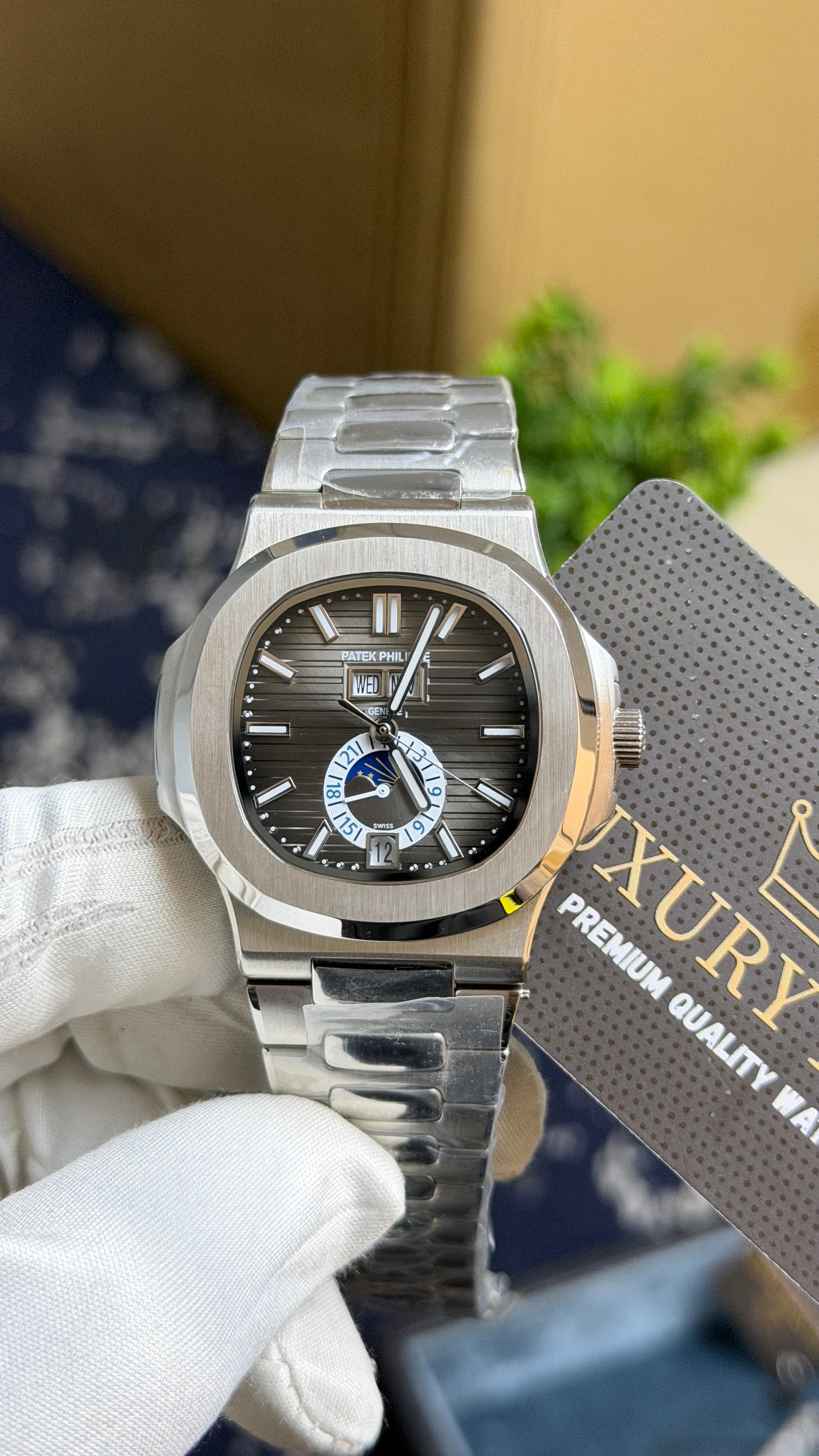 Silver with Grey Dial.