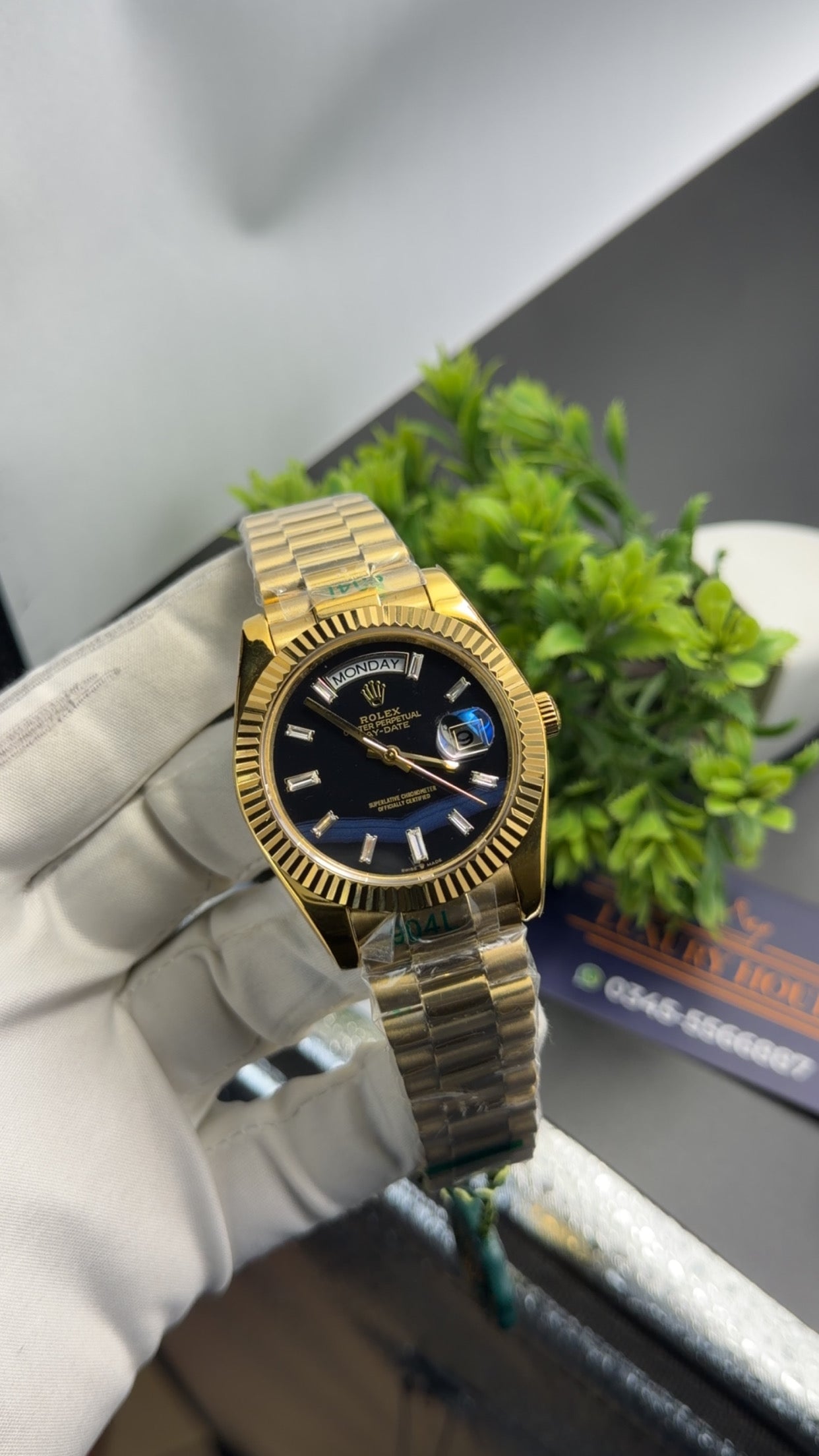 Yellow Gold with Black dial🔥