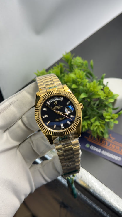 Yellow Gold with Black dial🔥