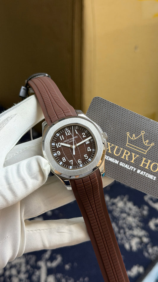 Silver with Chocolate Dial.