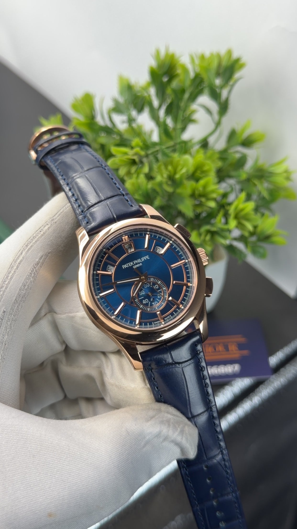 Rose Gold with blue dial🔥