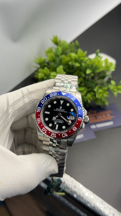 Silver with Black dial🔥