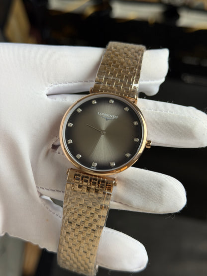 Rose Gold with Grey Dial.