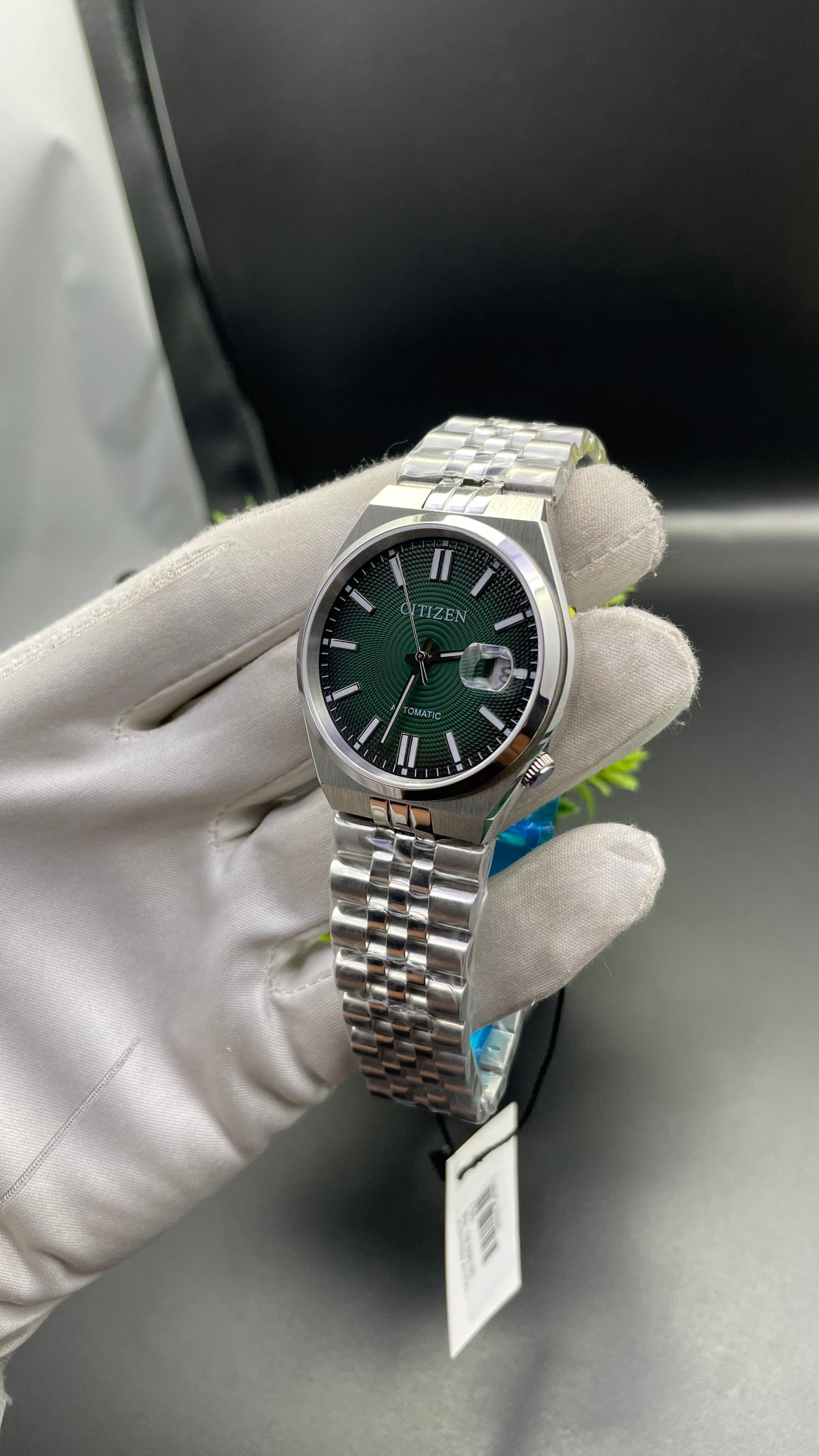 Silver with Green Dial🔥