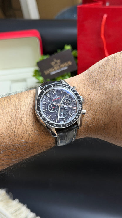 Silver with Blue Dial.