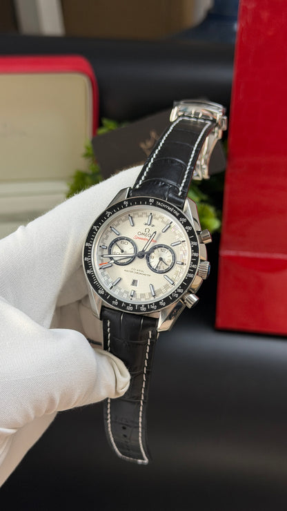 Silver with White Dial.