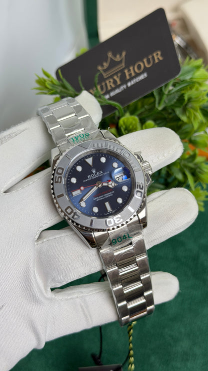 Silver with Blue Dial🔥