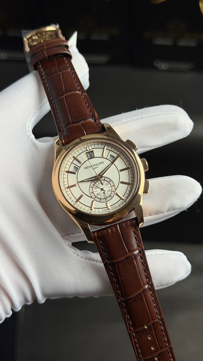 Rose Gold with White Dial.