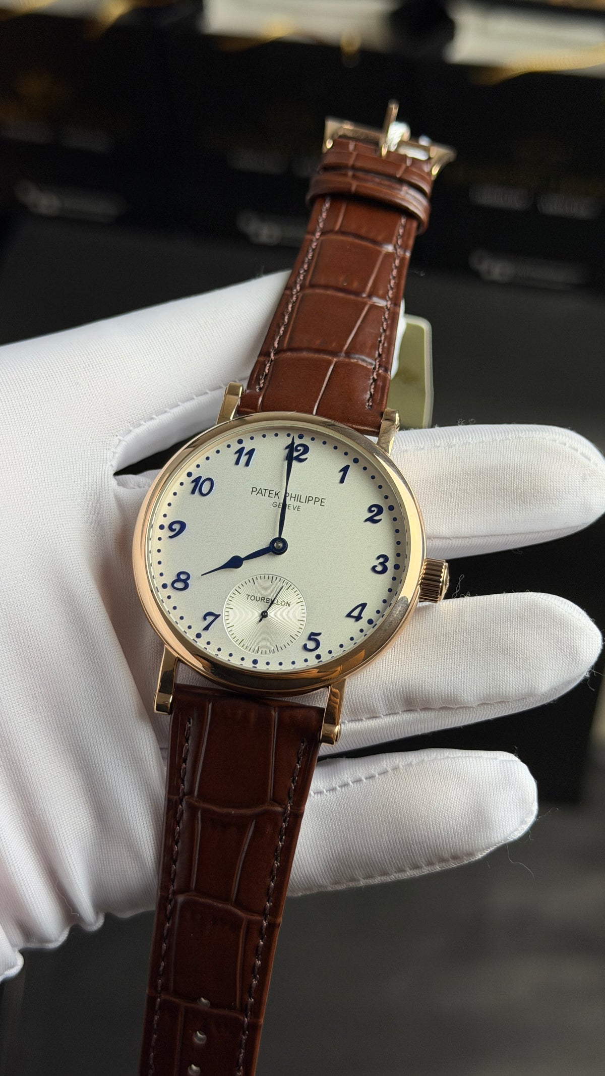 Rose Gold with White Dial.