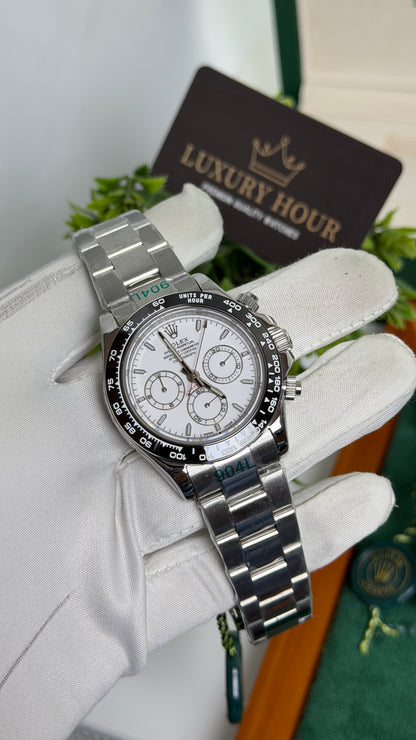 Silver with White Dial🔥