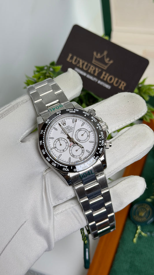 Silver with White Dial🔥