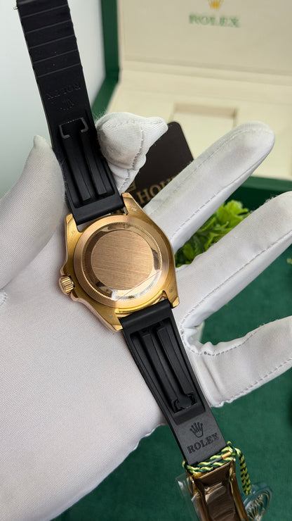 Rose Gold with Black Dial.