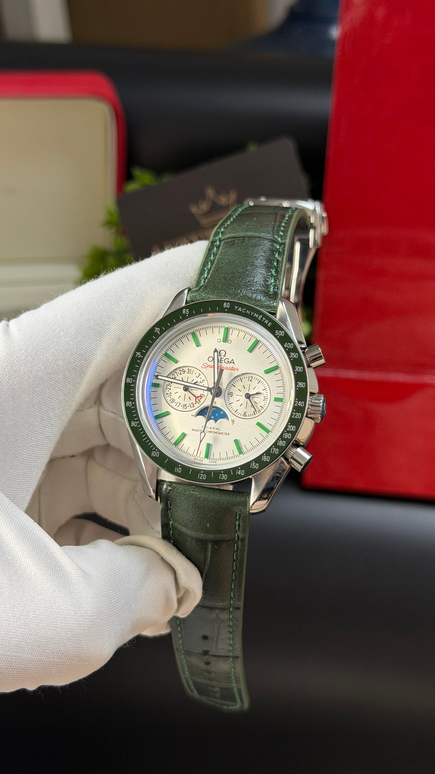 Silver with White Dial.