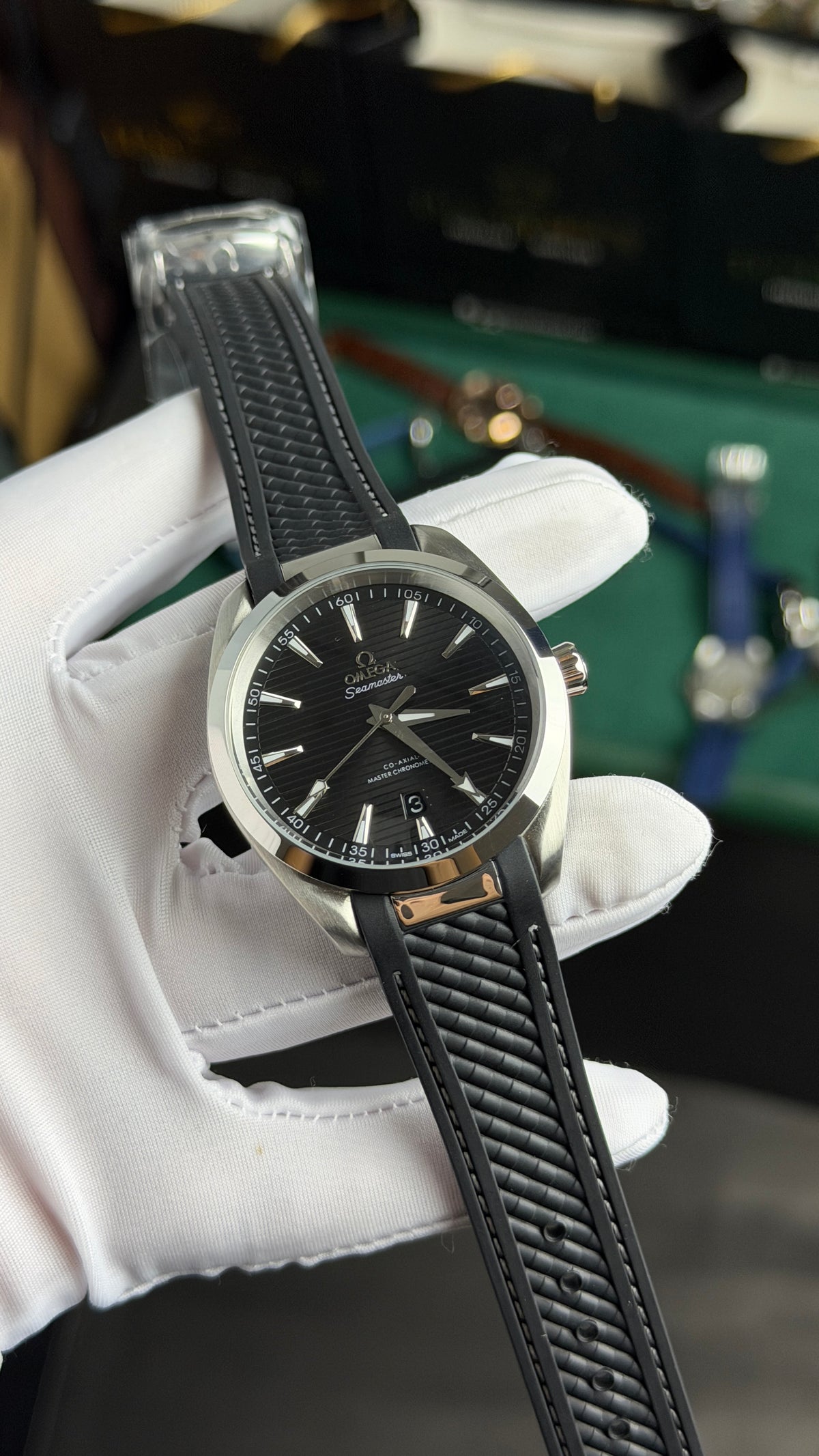 Silver with Black Dial.
