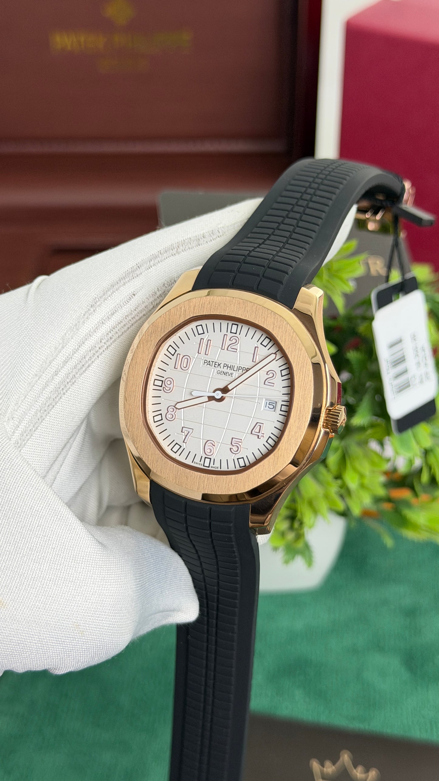 Rose Gold with White Dial.