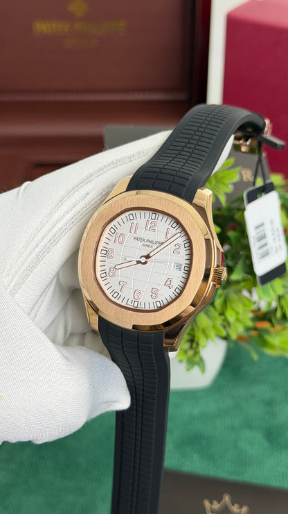 Rose Gold with White Dial.