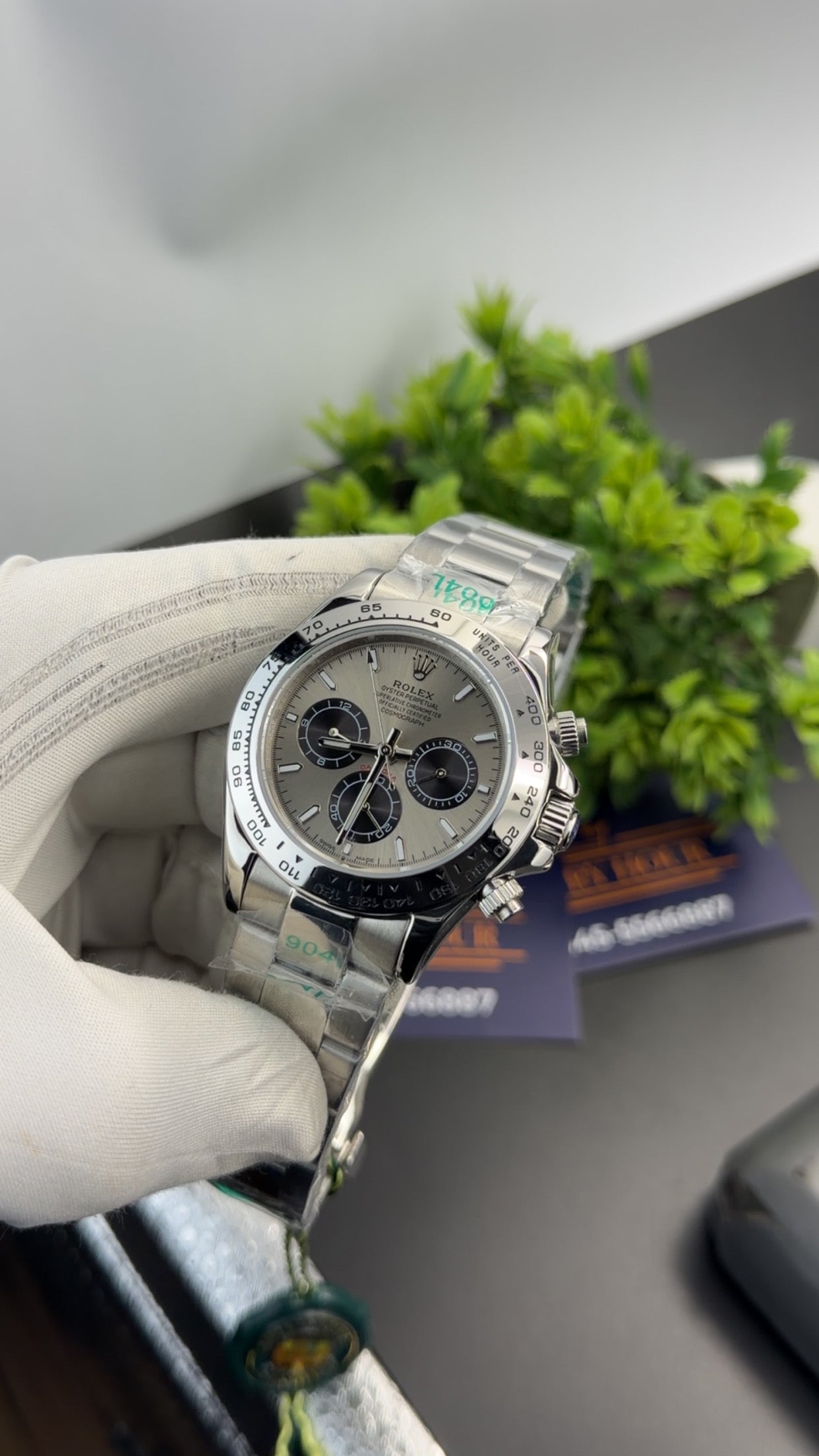 Silver with white dial 🔥