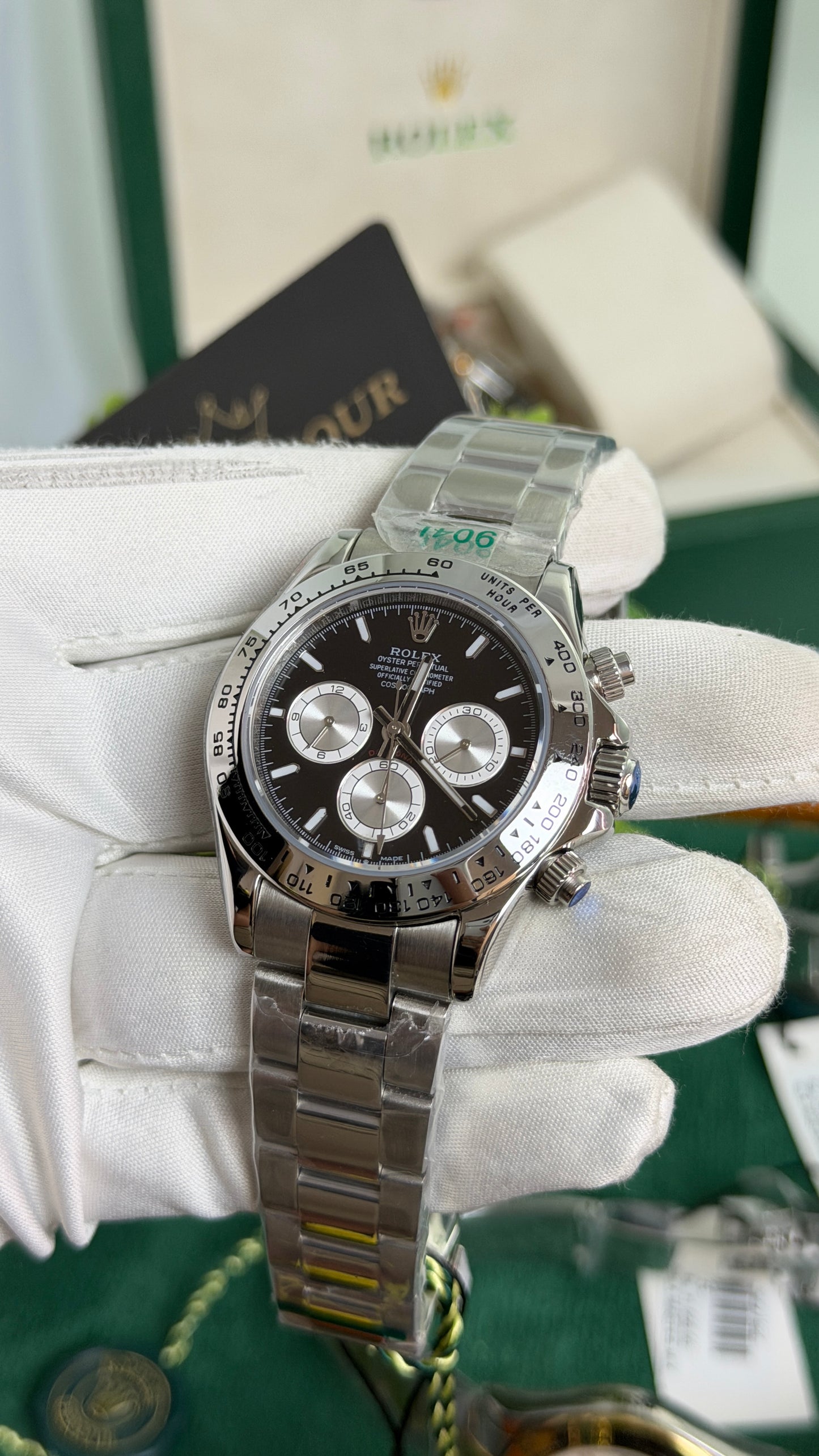 Silver with Black Dial🔥