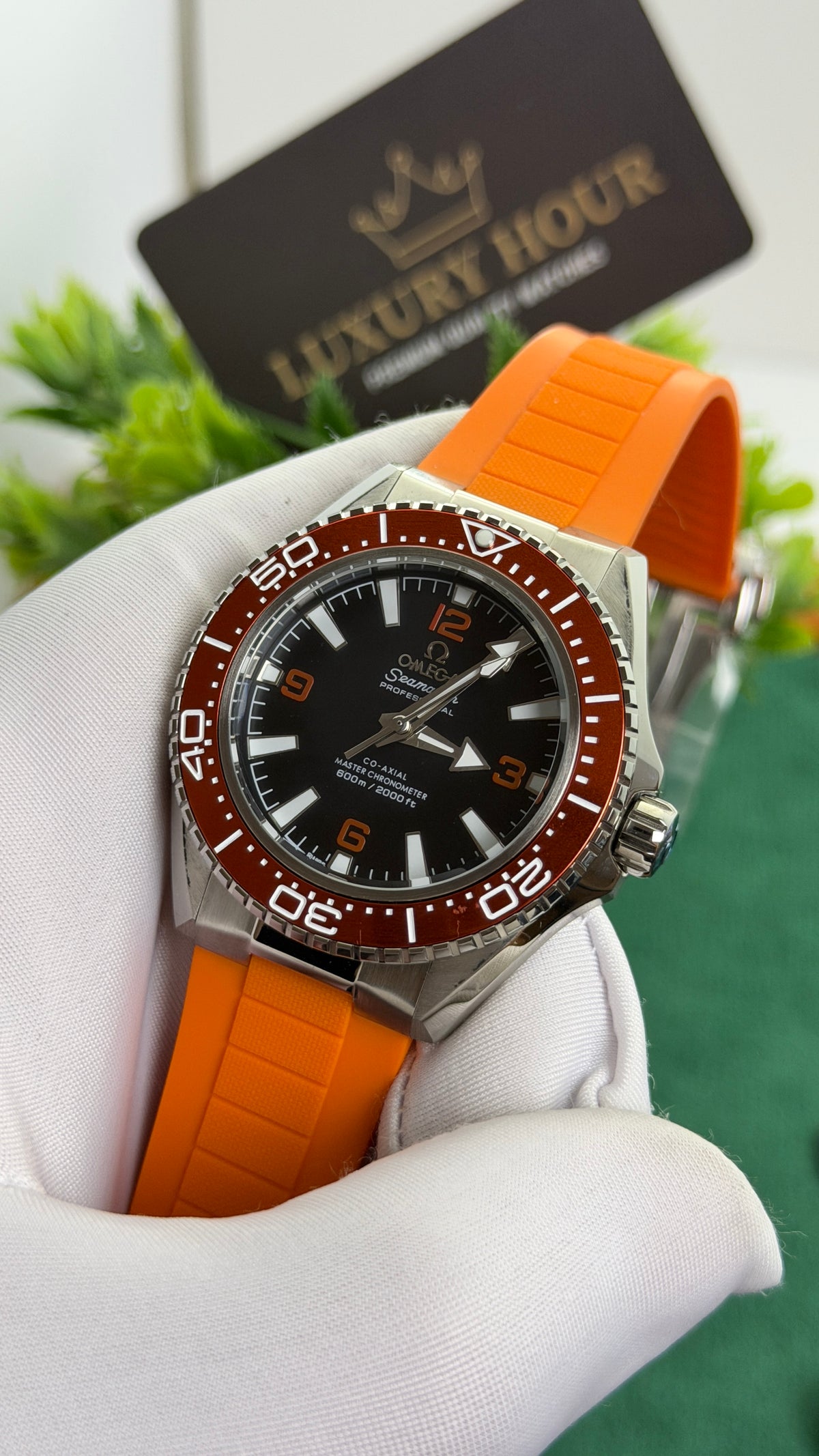 Silver with Black Dial.