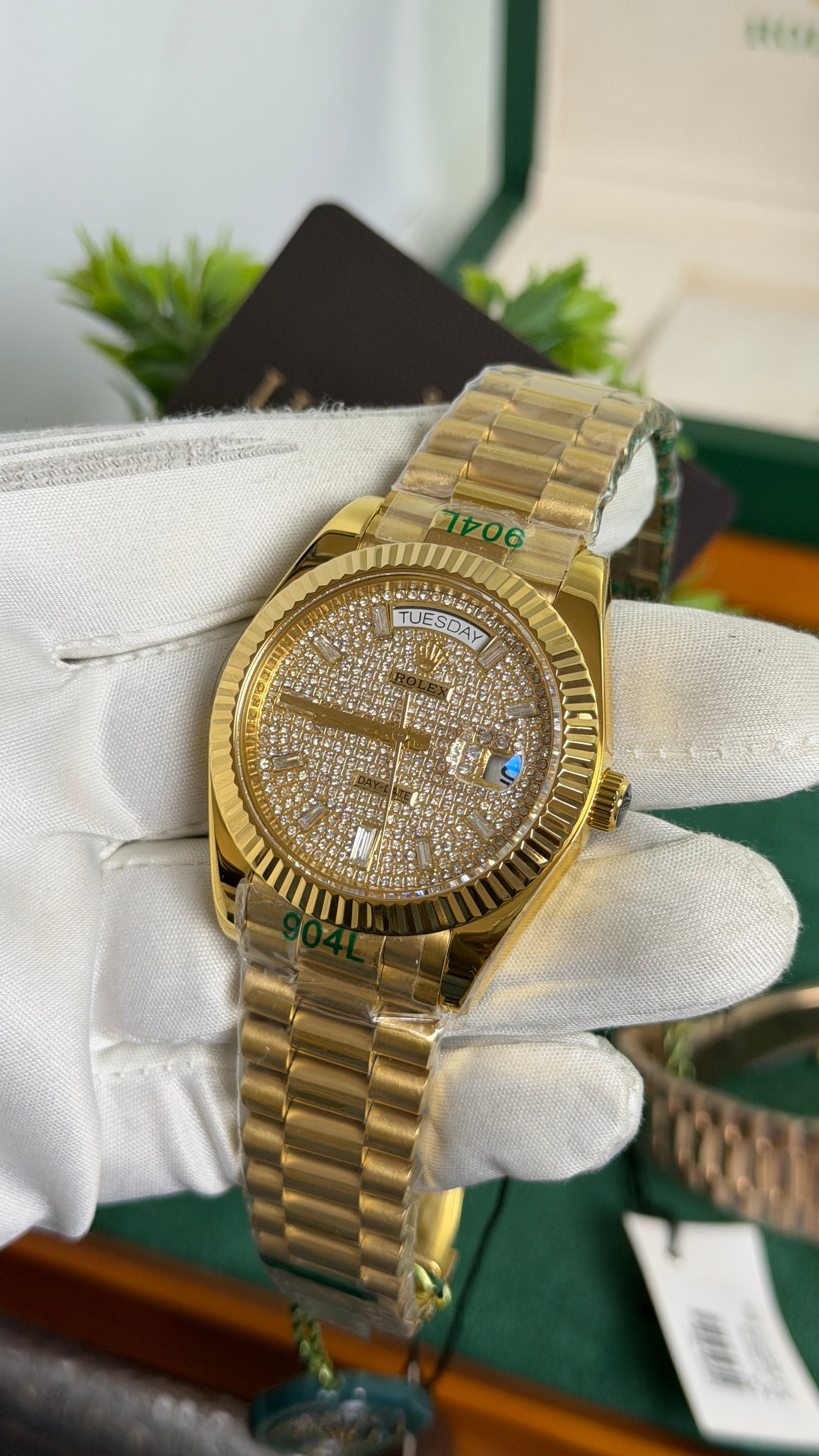 Yellow Gold with Diamond Dial🔥