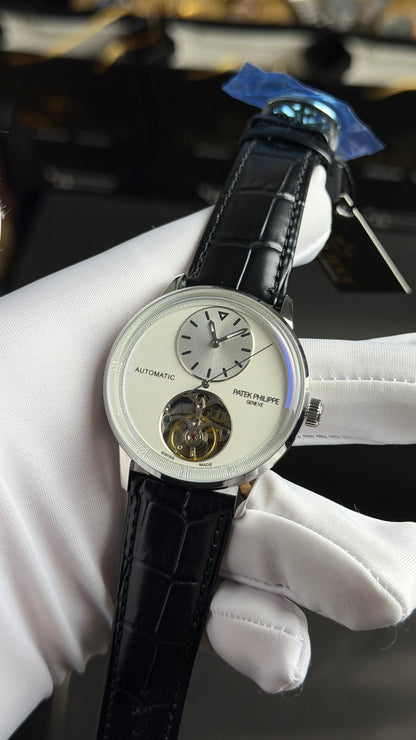 Silver with White Dial.