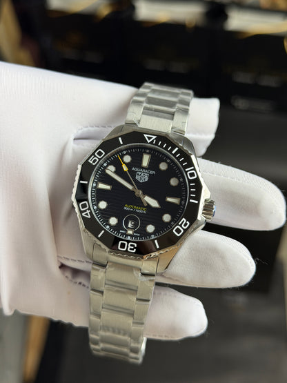 Silver with Black Dial.