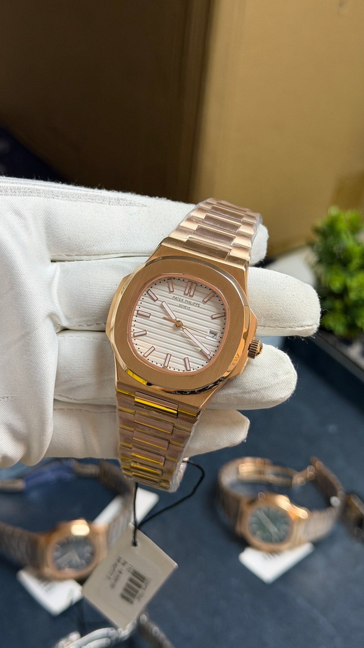 Rose Gold with White Dial.